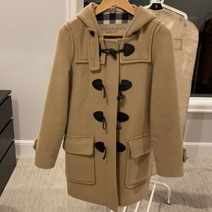 Burberry duffle wool coat(classic tan color)